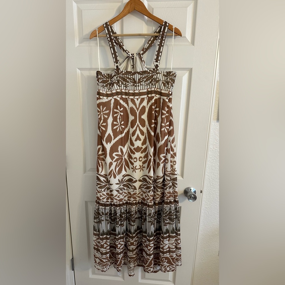 NWT Anthropologie Vineet Bahl Printed Halter Maxi Dress XL - Picture 8 of 16